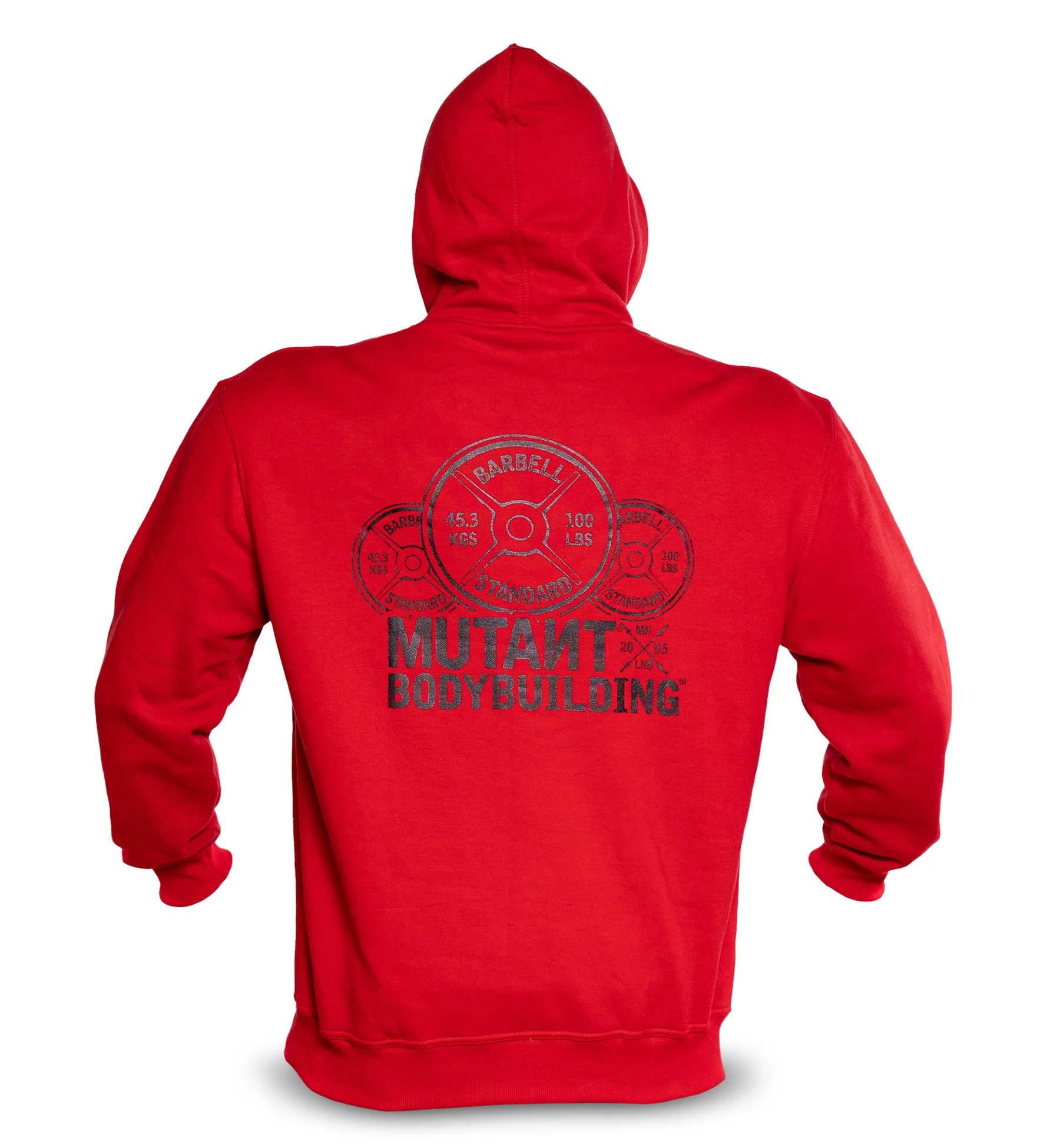 BODYBUILDING 2005 Gym Hoodie (Red) 5XL - Image 3