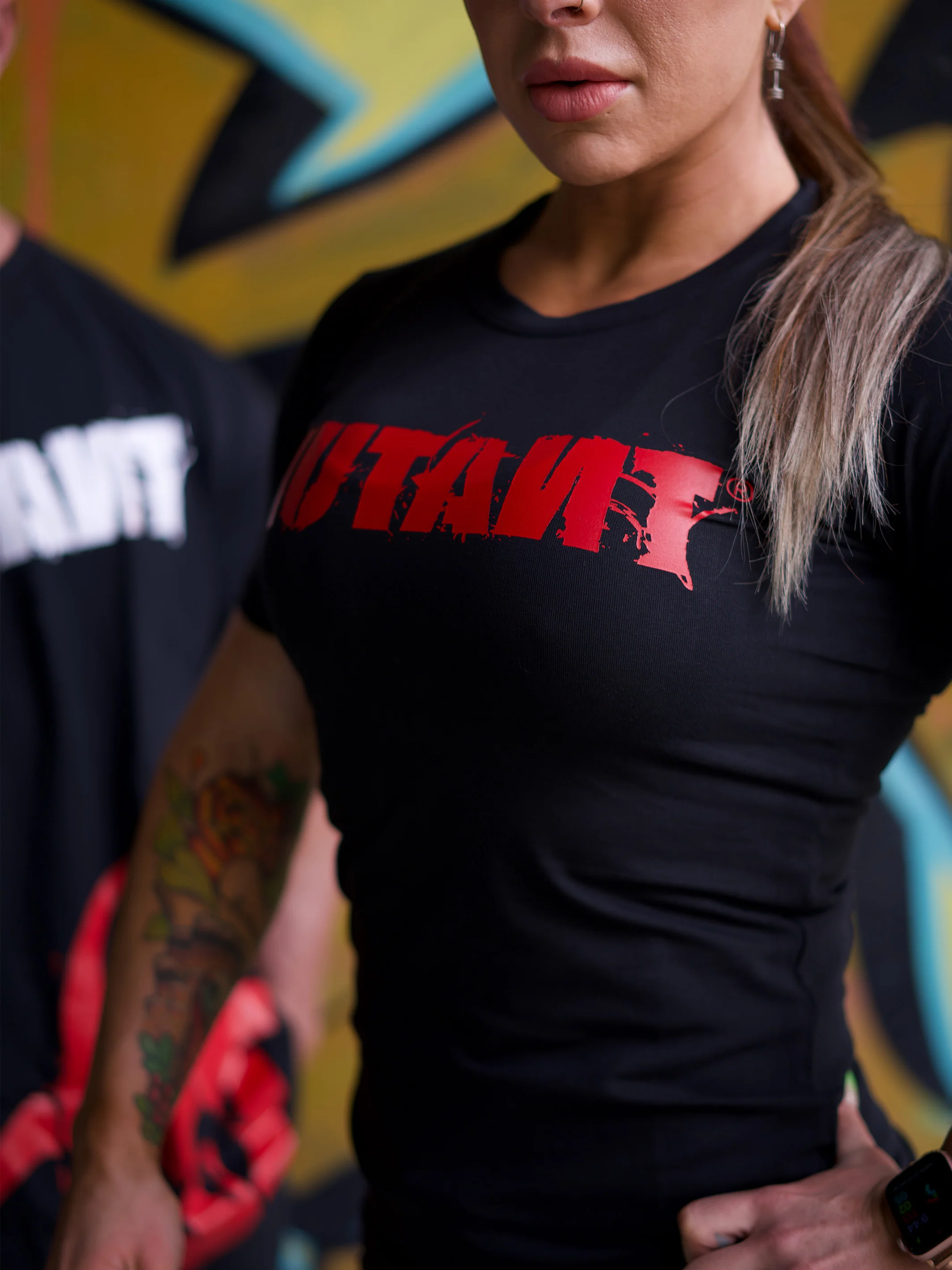 MUTANT® BORN HARDCORE Biohazard Women's Gym T-Shirt L XL 2XL - Image 4